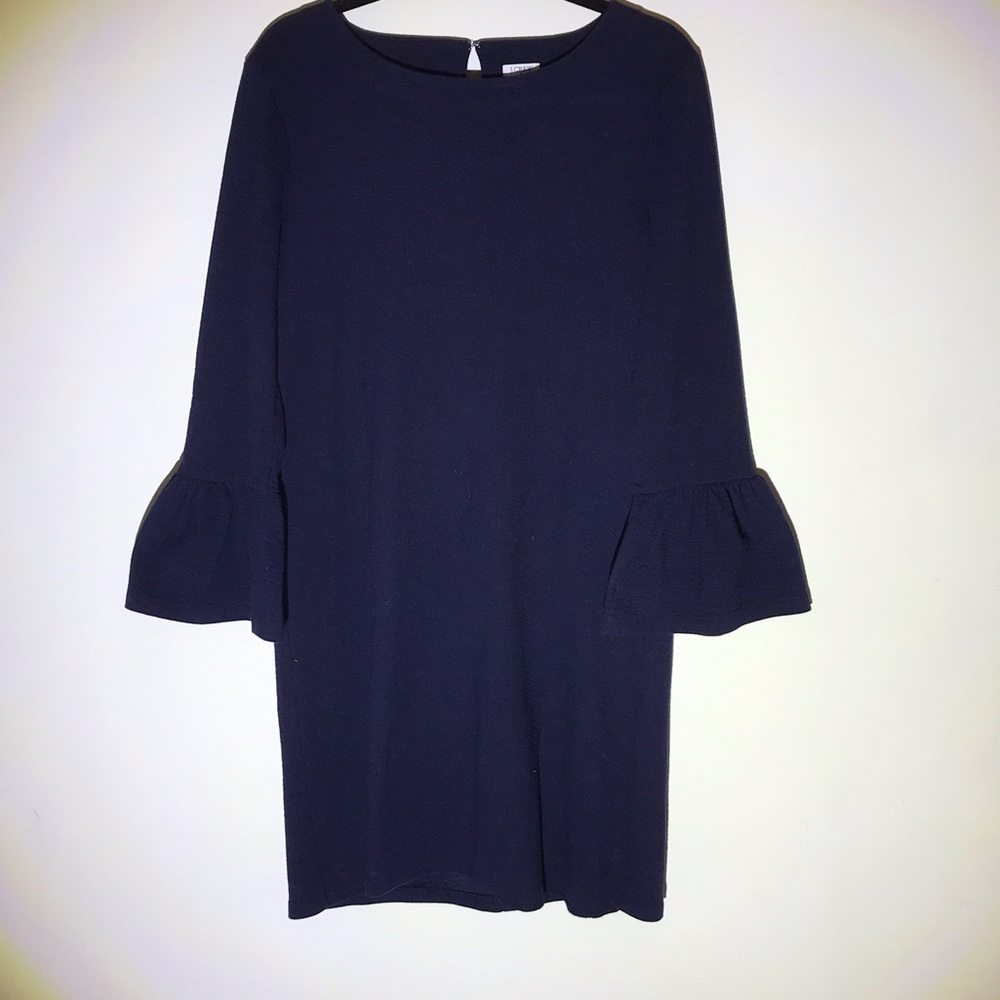 J. Crew Navy Blue Long Sleeve Dress
